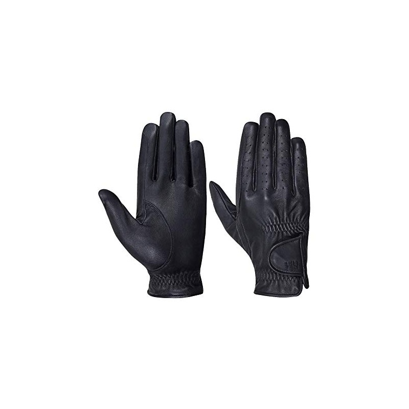 Hy5 Leather Riding Glove - Brown - X Small -