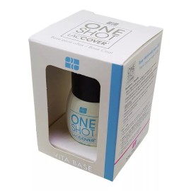 LACCOVER ONE SHOT One Shot Laccover - Vita Base, Base Vitaminada Para Uñas, 1/2 Fl Oz. / 14 Ml