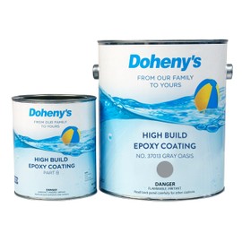 Doheny's Pro-Grade High Build Self-Priming Epoxy Swimming Pool Paint | Formulated for Excellent Stain, Chemical, and Abrasion Resistance | VOC Compliant (Gray Oasis)