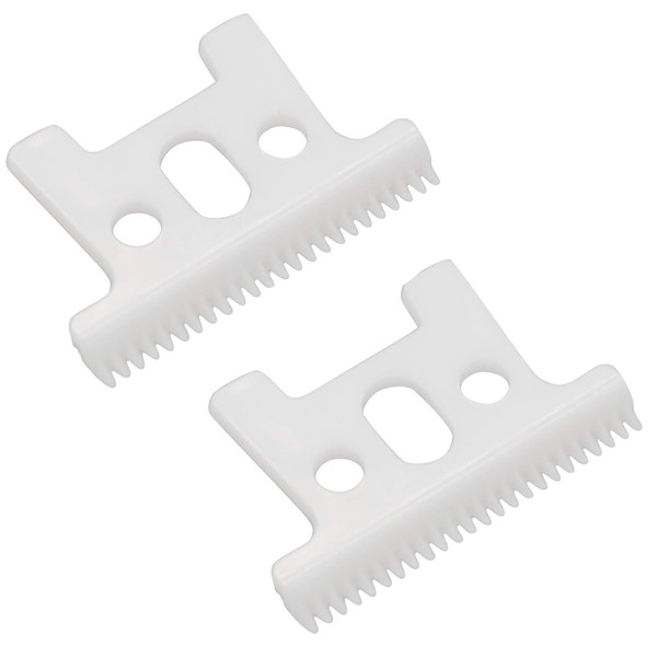 Professional Replacement Ceramic Moving Blades for Pro Li Trimmer D7#32655 D8#32400, Ceramic Moving Blades ONLY, Compatible with D7 D8 SlimLine Pro Li Andis Hair Trimmer(Off White, 2PCS)