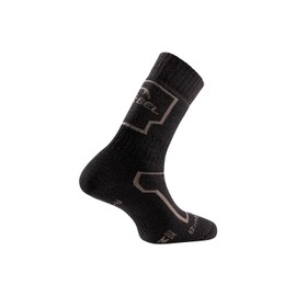 LURBEL Manaslu Five, Thermal Socks, Extreme Cold Socks, Expedition Socks, Anti-Blister Socks, Wool Socks, Anti-Odor Socks, Seamless Sock (M - (39/41)), GREY - Sand, M