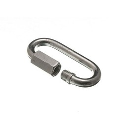 Quick Link Chain Repair Shackle 6MM 1/4 BZP ZINC Plated Steel (Pack of 2)