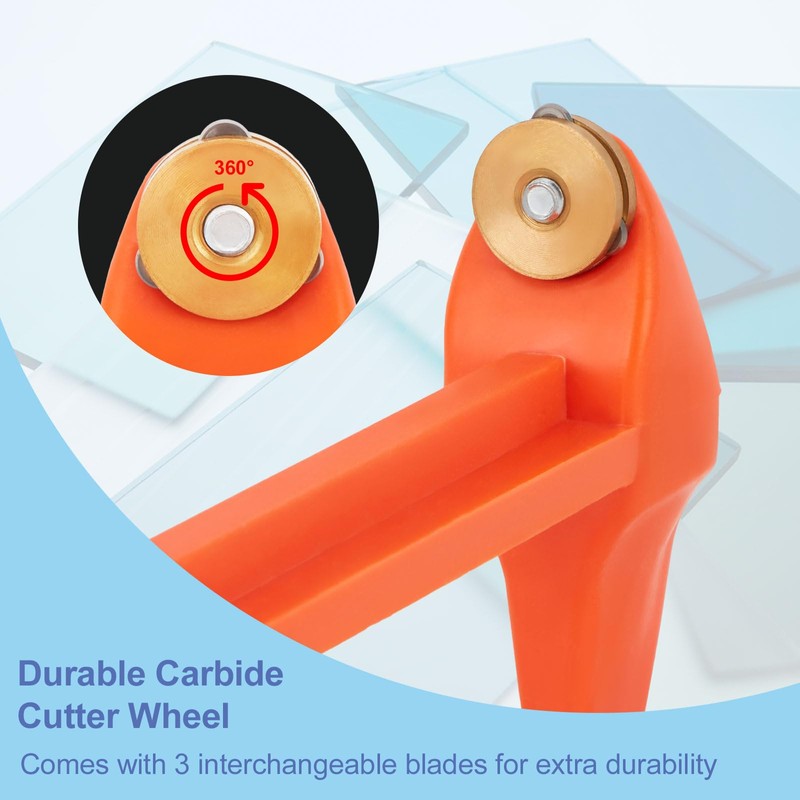 Fixm Glass Cutter, Glass Cutter, Window Glass, Round Diameter, Adjustable