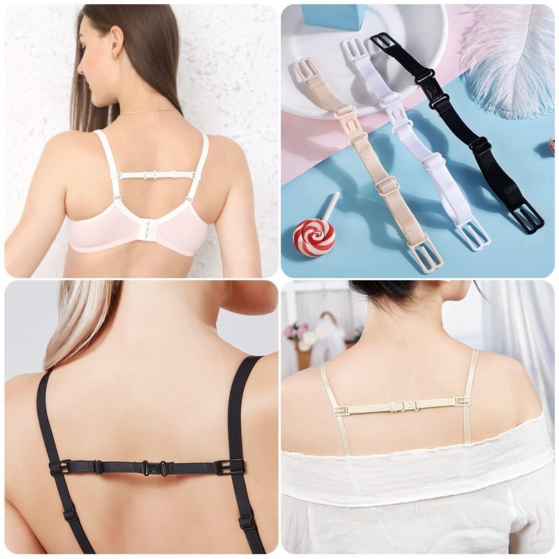 Priaora 12Pcs Bra Extender Women's Elastic Extenders, 9pcs Bra Strap