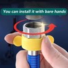 Qrity Pack of 2 G1/2 Inch Internal Thread Flexible Pipes,