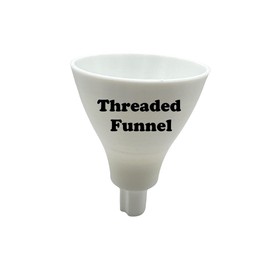 Threaded Screw On Funnel White (White)