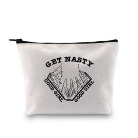JXGZSO Librarian Makeup Bag Get Na-sty Good Lady Good Lady Spicy Book Lover Gift Book Reader Gifts Funny Book Toiletry Bag, Good Lady