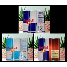 Unbranded Tumbler Skinny  20oz With Lid & Straw  Energy Drink Red Bull Sugar Free Hennessy - Sugar Free