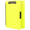 Dexas Slimcase 2 Storage Clipboard with Side Opening, Neon Yellow