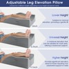 CushZone Leg Pillow, Leg Elevation Pillow with Pad and Memory