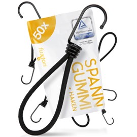 fuxton® Tarpaulin tensioner with hooks (25 x 23 cm) for tarpaulin attachment, tension rubber for banners, nets. tension hooks for tarpaulin