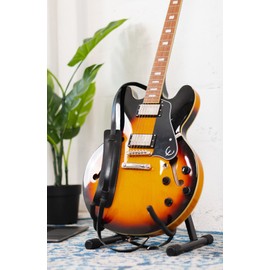 Levy's Leathers 5/8" Veg-tan Leather Guitar Strap With Classic 50's Pad And Buckle Adjustment - Black