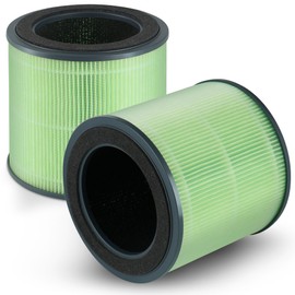 Harebery 2 Pack Replacement Filter, Compatible with TEC.BEAN JH50G-M Air Cleaner Purifier, Homvana H201 and A Aromacare Purifier