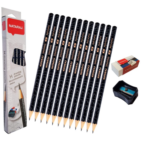 NATARAJ Professional Artist Drawing Pencils Pack Draw Sketch Tone Shade