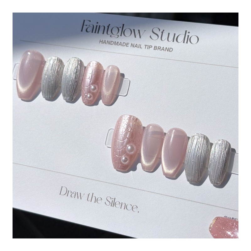 [Dajeong Affection] Handmade Nail Tips - Coffin / [다정 Affection]