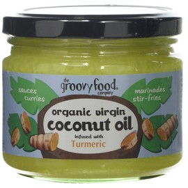 The Groovy Food Company Organic Virgin Coconut Oil Infused With Turmeric, 283ml