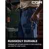 CQR Men's Flex Ripstop Work Pants, Water Resistant Tactical Pants,