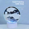 Sand Painting Table Lamp 7 Color 3D Hourglass Table Lamp
