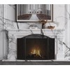 Fire Beauty Fireplace Screen 3 Panel Wrought Iron Metal 48"(L)