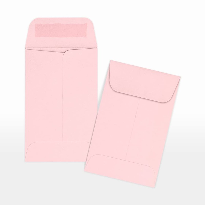 LUXPaper Coin Envelopes, Candy Pink, 2 1/4-Inch x 3 1/2-Inch,