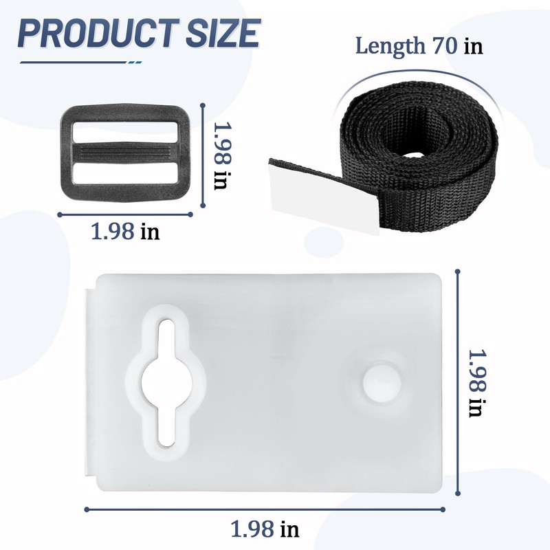 Solar Cover Reel Attachment Kit, Pool Cover Reel Straps and