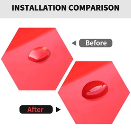 RT-TCZ Roof Antenna Cover Trim Decoration Exterior Accessories for Ford Mustang 2015-2024,for Ford F150 2015-2020 (Red)