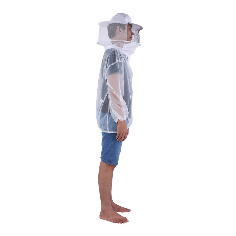 Professional Beekeeper Jacket Transparent Beekeeping Protective Suit Equipment with Hooded