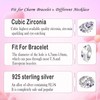 MICOO 925 Sterling Silver Birthstone Charm Birthday Gifts Jan-Dec Charms