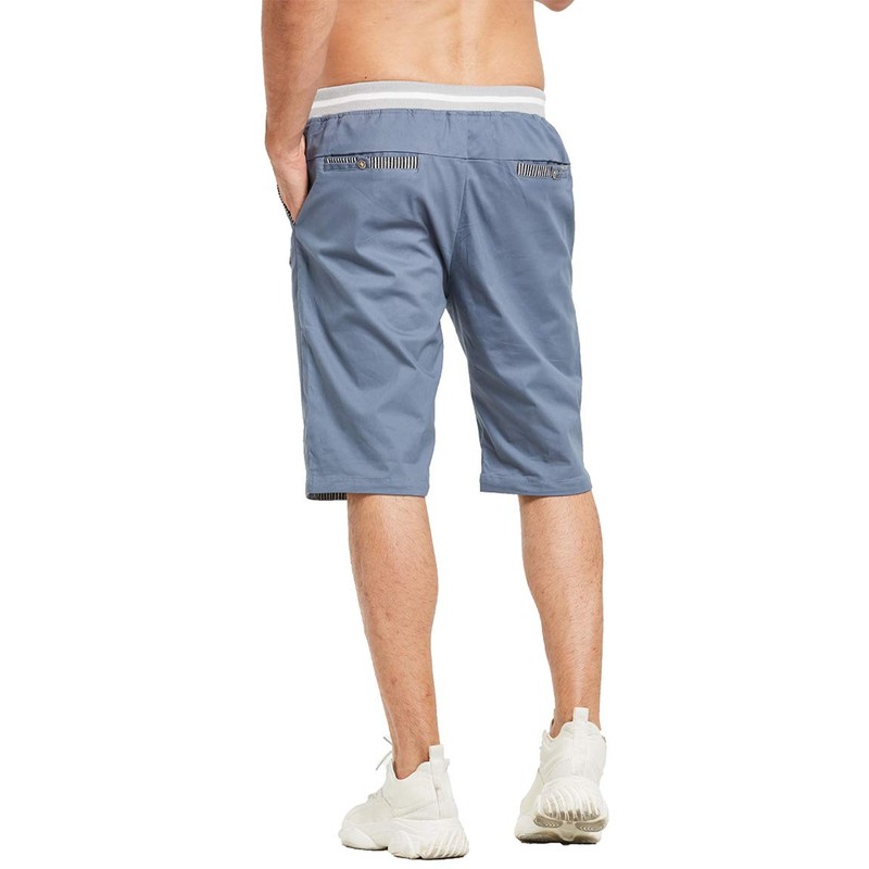 ZOXOZ Men's Summer Leisure Chino Stretch Cotton Shorts with Pockets,