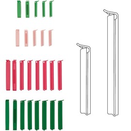 DEAD SKIN Bread Bag Sealing Clips 26 Packs Chip Clips for Food Packages, Curved Design Sealing Bag Clips for Food, Kitchen and Home