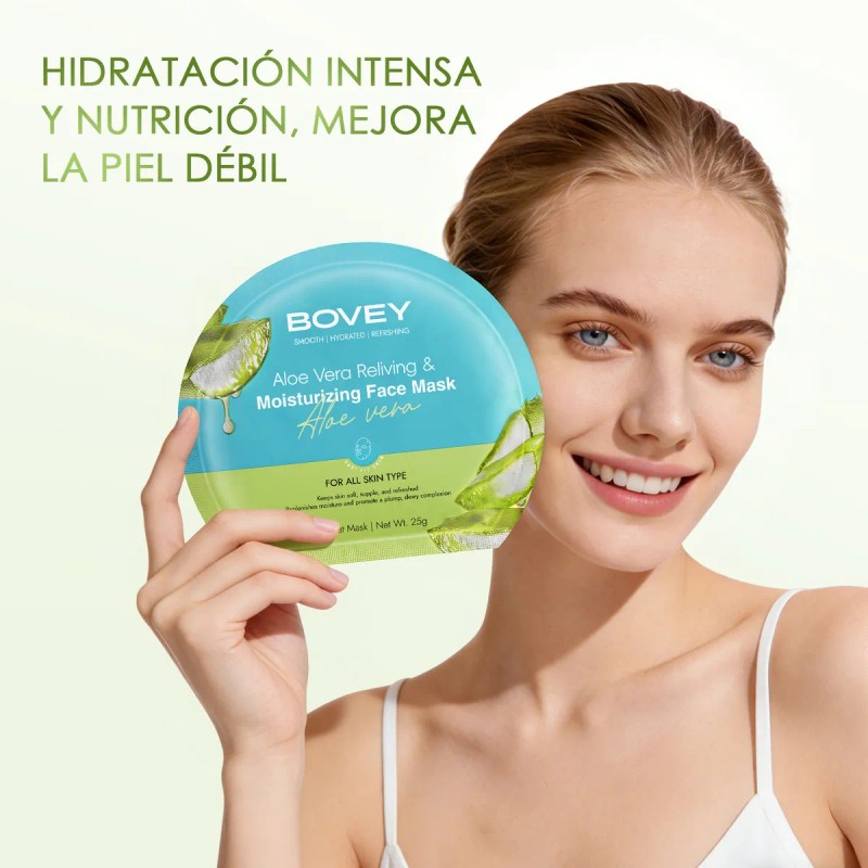 Mascarilla 7pzs Facial Aloe Vera