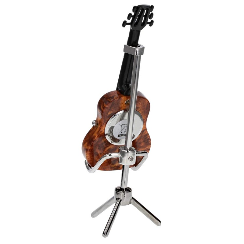 WM Widdop Musicology Miniature Novelty Collectors Clock - Guitar With
