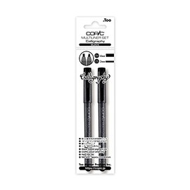 Copic Multiliner Writing Pens & Markers, Black 2 Count