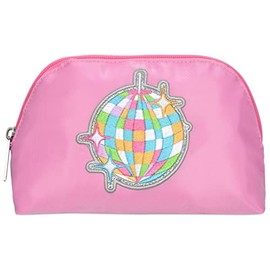 iscream 8.25" x 5" Fully Lined Wide Zipper Opening Cosmetic Bag - Disco Daydreams