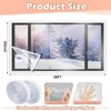Beeveer 63 Inch X 20 ft Window Insulation Kit Cuttable