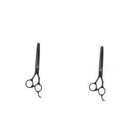 Minkissy 2pcs Stainless Steel Barber Teeth Scissor Hair Thinning Shear Professional Haircut Scissors Small Scissors for Grooming
