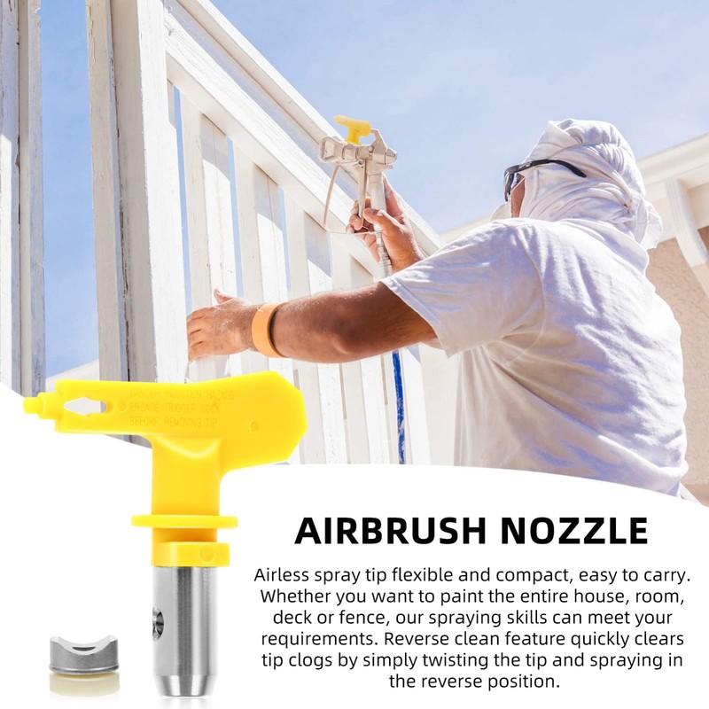 iplusmile 3pcs Reversible Airless Sprayer Tips Nozzle for Paint Sprayer