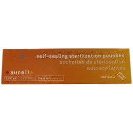 Aurelia - Self-Sealing Class 4 Sterilization Pouches - 200 Units, 1 x Pack of 200 Units (5.5" x 6.5" / 14 cm x 19.5 cm) (Single Box)