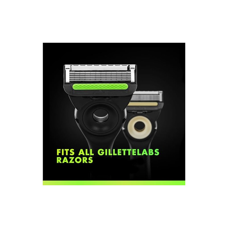 GilletteLabs Razor Blades for Men, Pack of 10, Includes Key