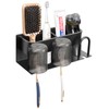 HarJue Adhesive Toothbrush Holders for Bathroom, Wall Mounted Toothbrush Organizer
