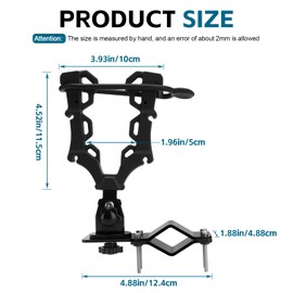 Single Gun Rack for ATV UTV, atv gun holder Universal Rack for Hunting Rifle, Bow, Shovel, Axe, Compatible with Golf Cart, Hunting Bike, Mobility Scooter