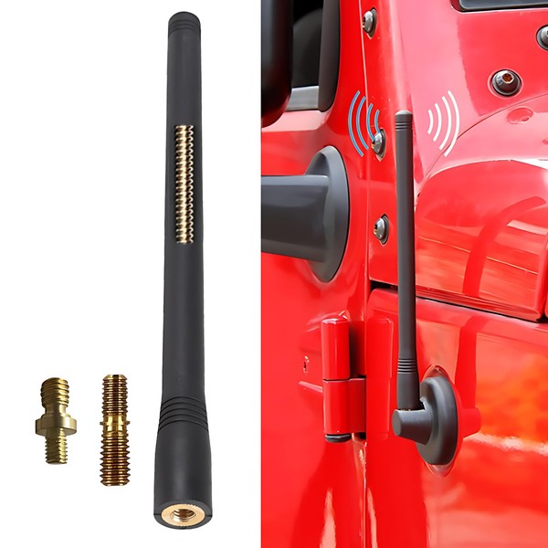 YEVDCVZX Embellecedor de Antena Corto para Jeep Wrangler，Tacoma JK JL