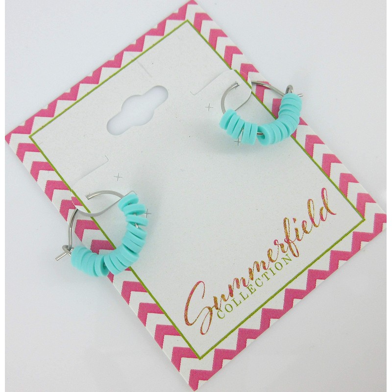 Summerfield Collection 15mm Stainless Steel Polymer Clay Katsuki Bead Hoop