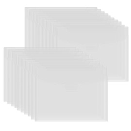 Briartw 100 Pcs Clear Die & Stamp Storage Bag Resealable Plastic Envelopes Pockets for Cutting Dies Stencil Embossing Crafts for DIY Scrapbooking Paper Card Craft Organizer Holder 7x9.4inch