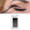 Auto Fan False Eyelashes Women Professional Salon Black Volume False