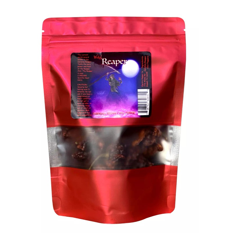 Wicked Carolina Reaper Chili Peppers 10 Whole Dried Plus 2