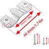PIYANYO Z-Shaped Clip Hanging Bracket Set Stainless Steel Flush Mount