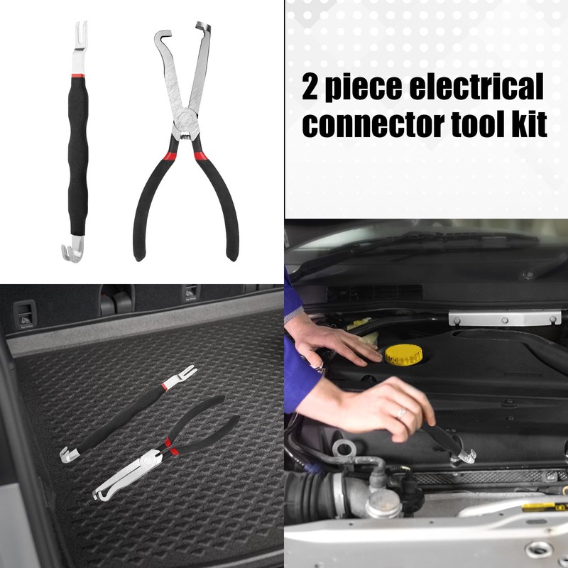 BOXOB 2pcs Electrical Disconnect Pliers Tools, Automotive Electrical Connector Pliers