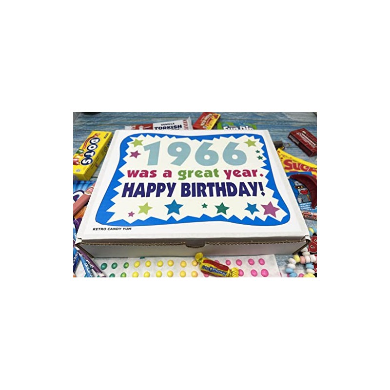 RETRO CANDY YUM ~ 1966 60th Birthday Gift Box Nostalgic