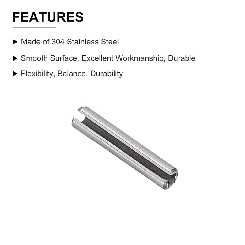 DTGN 2mm x 10mm (DxL) Slotted Spring Pins for Household